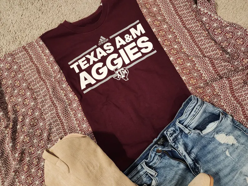 Texas A & M Aggies Bohemian T-shirt (no Back Pocket)