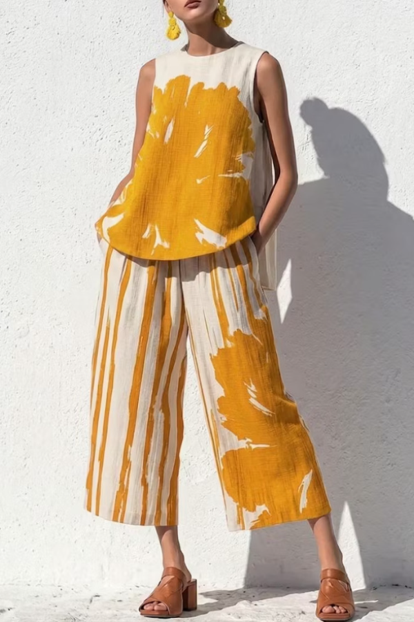 Sophisticated Art-Print Co-Ord Set