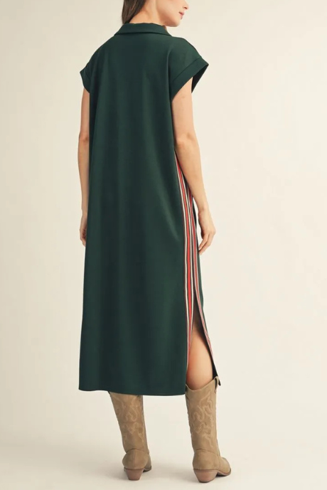 Sporty‑chic Midi Dress