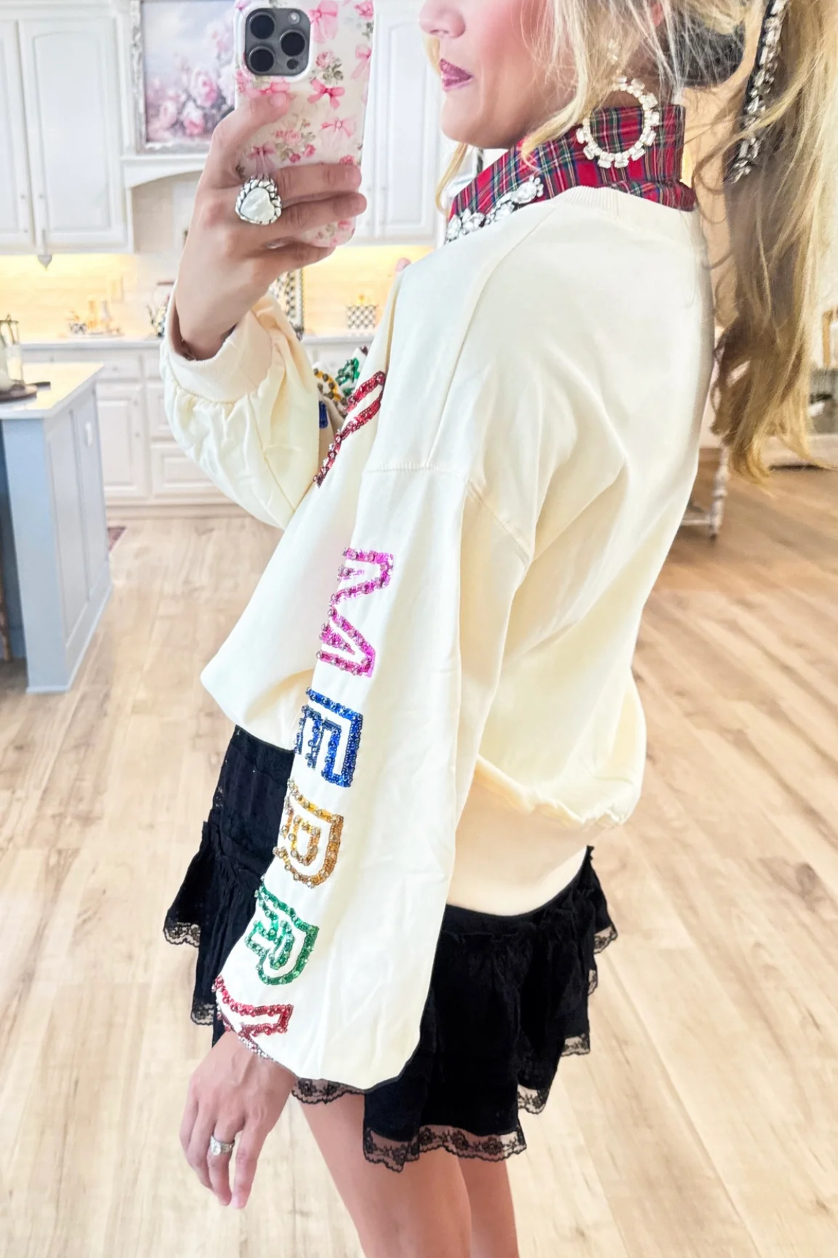 Cream Merry Merry Merry Sweatshirt