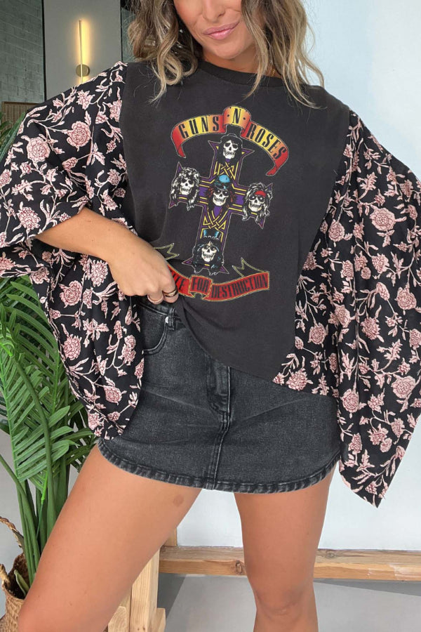 Guns N' Roses Print Tee(No Patch)