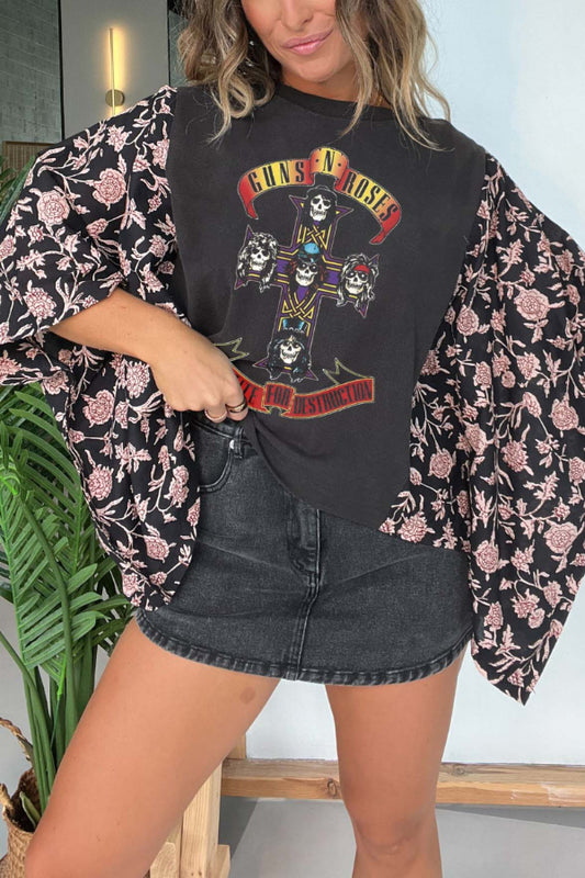 Guns N' Roses Print Tee(No Patch)