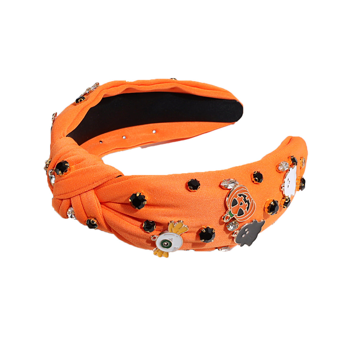 Halloween Cat & Pumpkin Charm Headbands