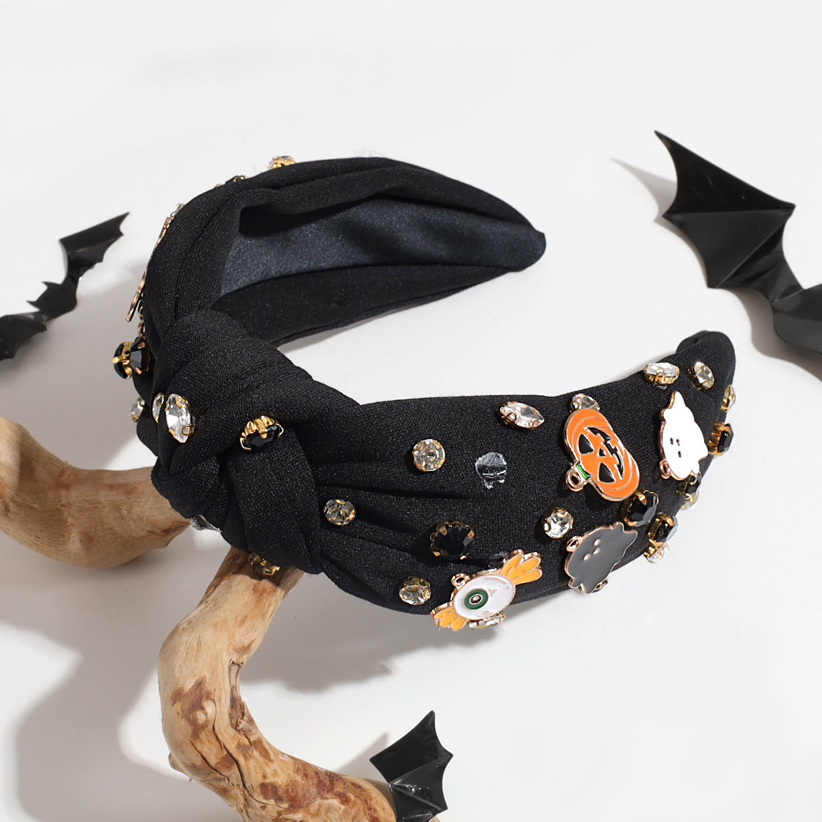 Halloween Cat & Pumpkin Charm Headbands