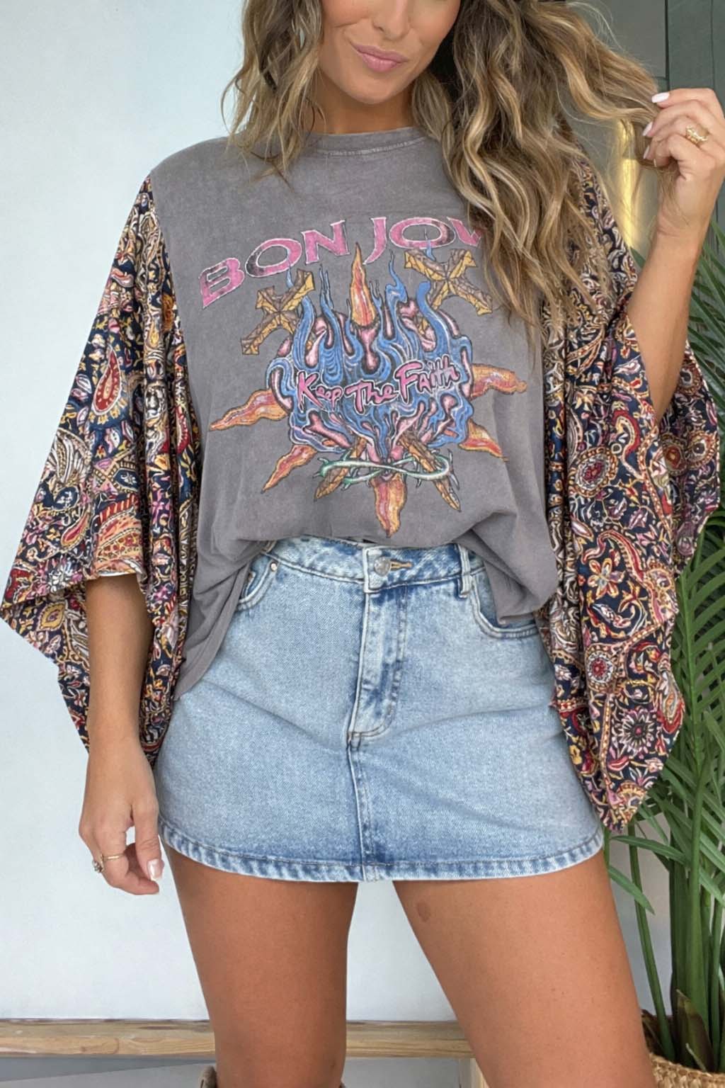 Bon Jovi Mix & Match Grey(No Patch)