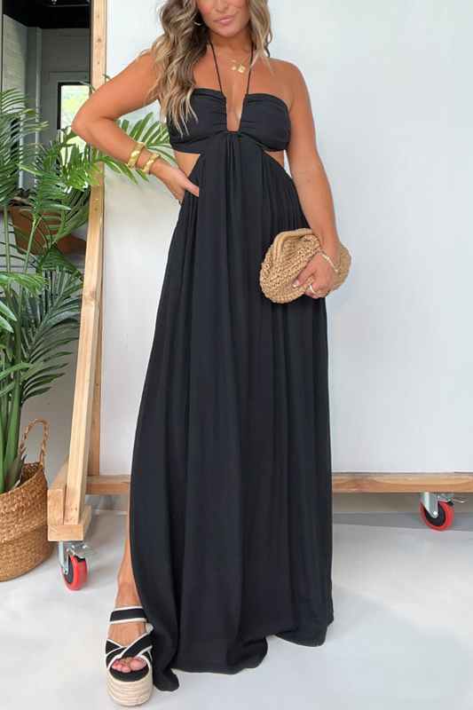 Tulum Nights Maxi Dress Black