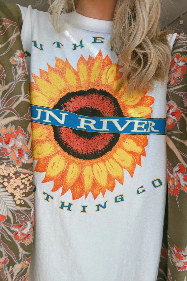 Sunflower Print Mix & Match Tee