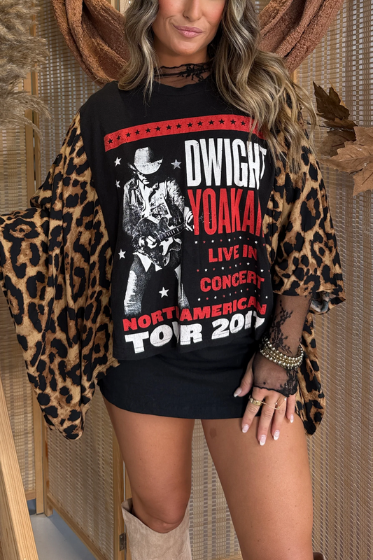 Dwight Yoakam Mix & Match Tee Black Cheetah
