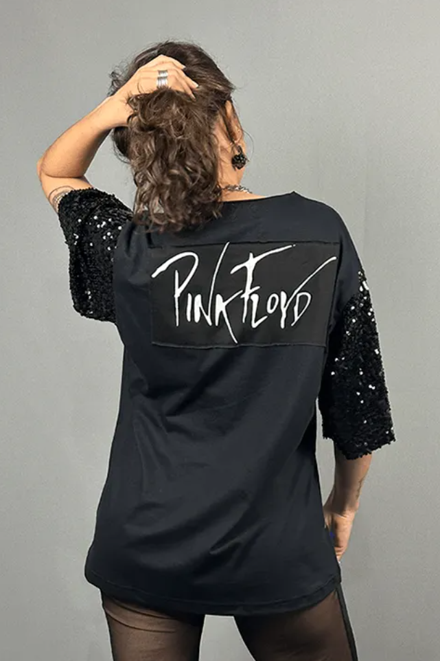 Pink Floyd Sequined Sleeve Tee