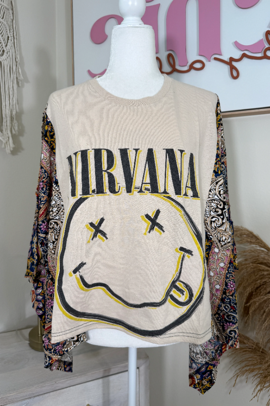 Nirvana Mix & Match Tee Cream Floral