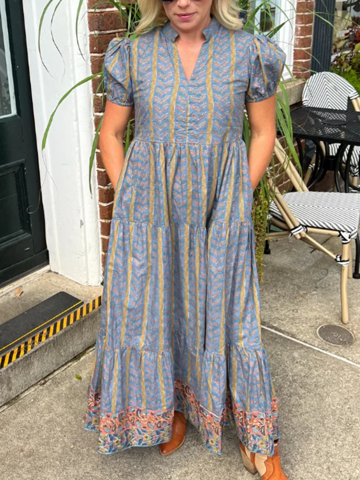 Robe courte Clover, couleur or vintage