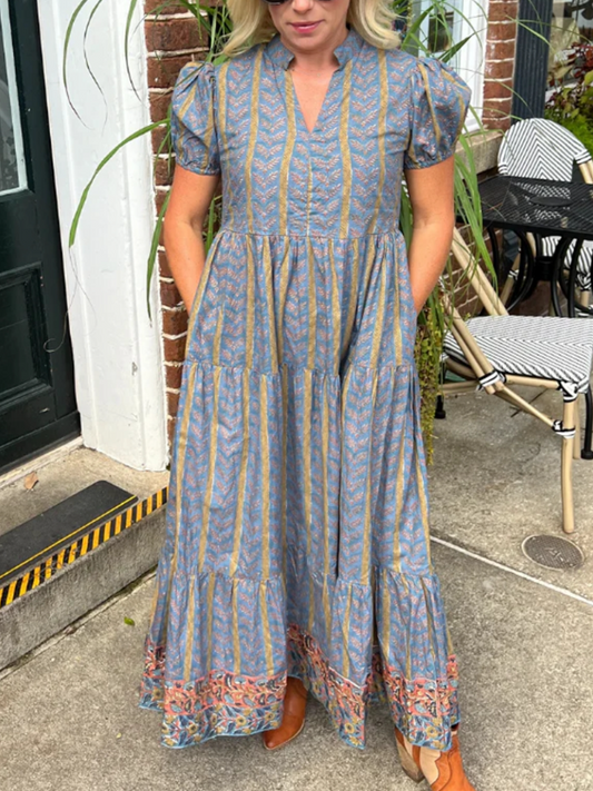 Clover Mini Dress, Vintage Gold