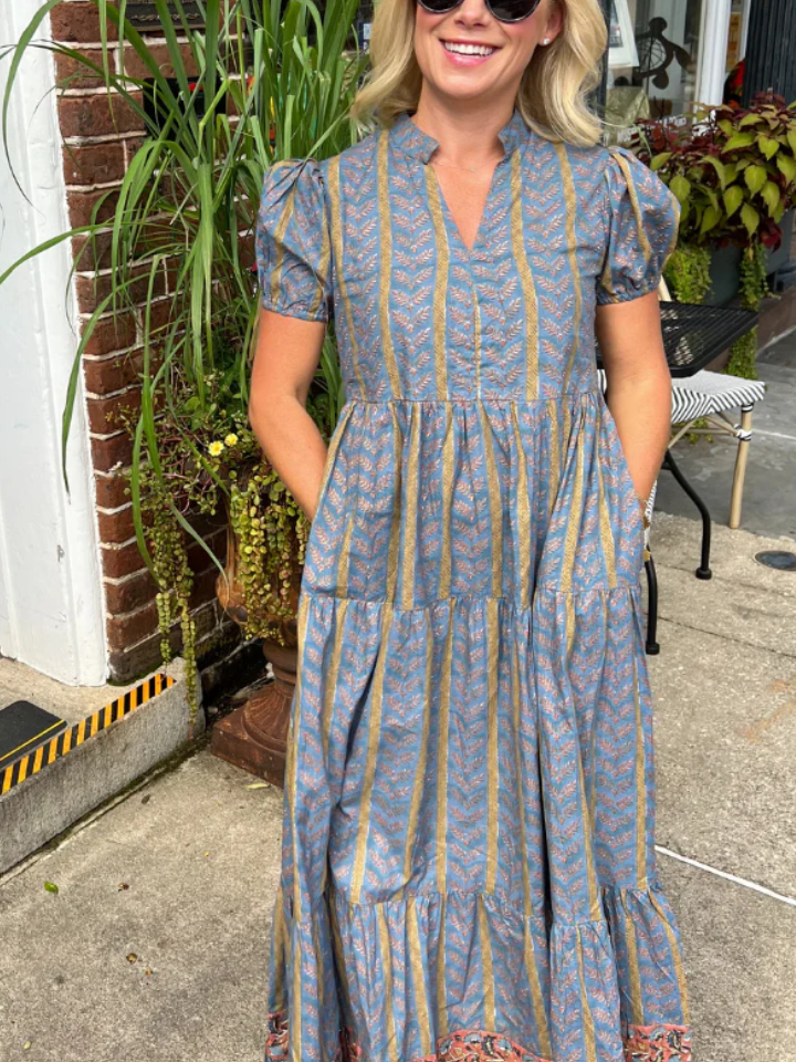 Robe courte Clover, couleur or vintage