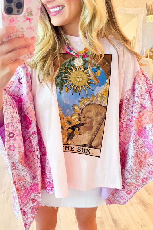 Pink Dolly Print Mix & Match Tee(No Patch)