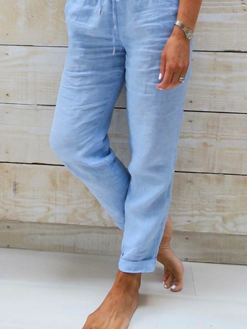 Pantalon décontracté ample à cordon de serrage