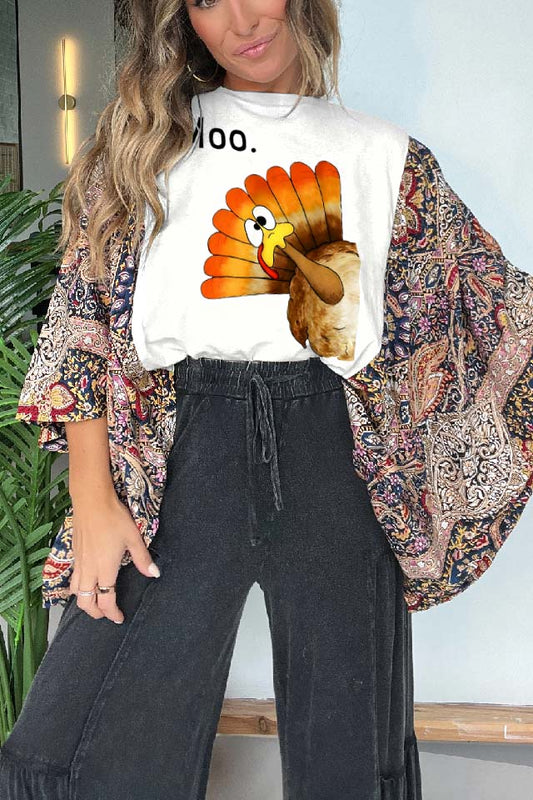 Thanksgiving Day Print Mix & Match Tee(No Patch)