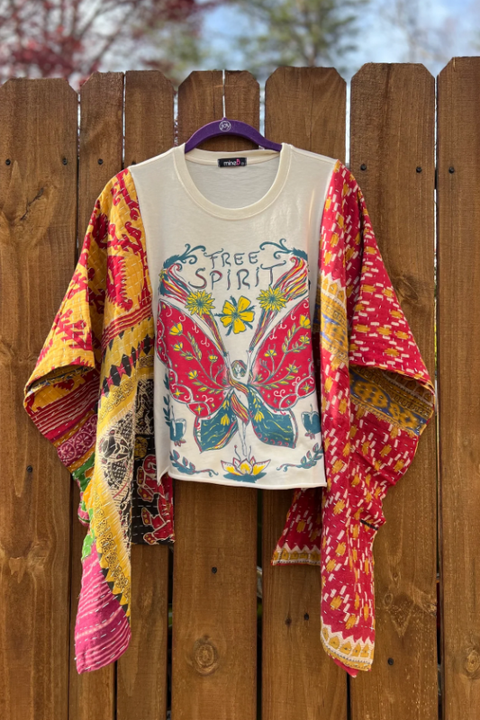 Butterfly FreeSpirit Graphic  Mix & Match Tee (No Patch)