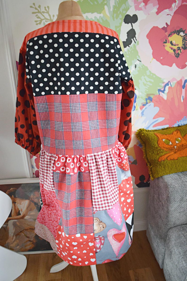 Red Hippie Recycled Dress