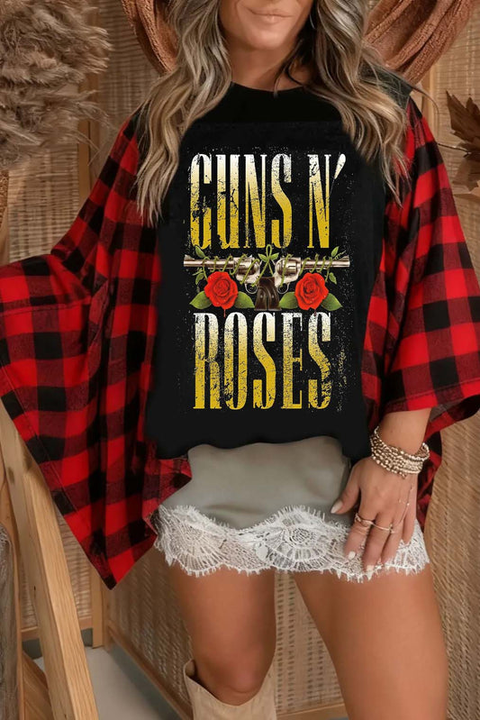 Guns N' Roses Print Mix & Match Tee(No Patch)