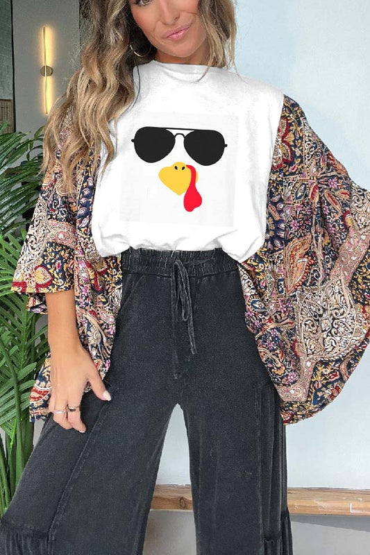 Thanksgiving Day Print Mix & Match Tee(No Patch)