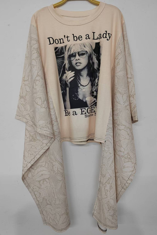 Stevie Nicks Printed Dolman Sleeve Tee (No Back Pocket)