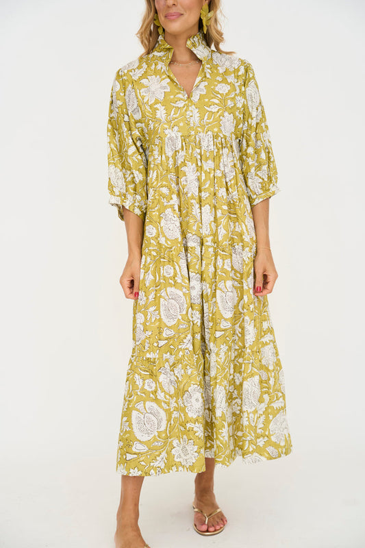 Palmetto Print Dress