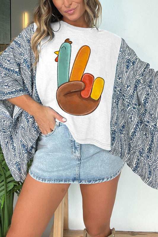 Thanksgiving Day Print Mix & Match Tee(No Patch)