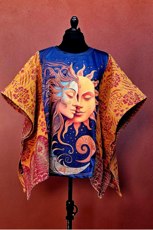 Orange and Red Sun Mix & Match Tee  Dress