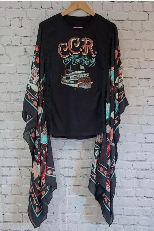 Black CCR Creedence Clearwater Revival Mix & Match Tee (No Patch)