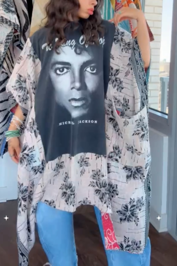 Michael Jackson Bat Sleeve Tee