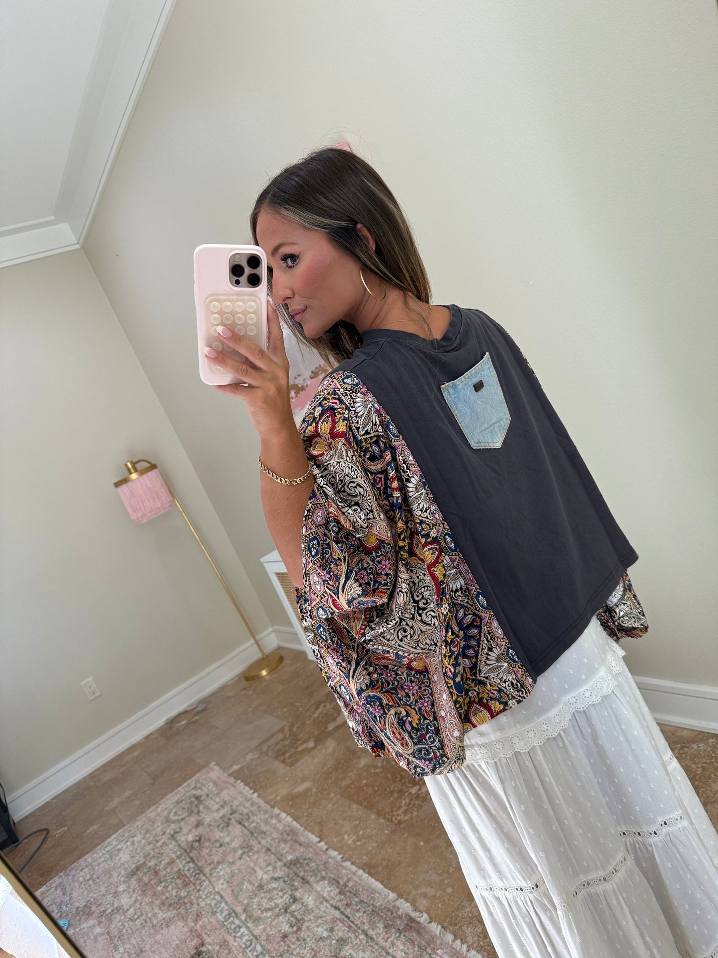 The Rolling Stones Mix & Match Tee Black Floral