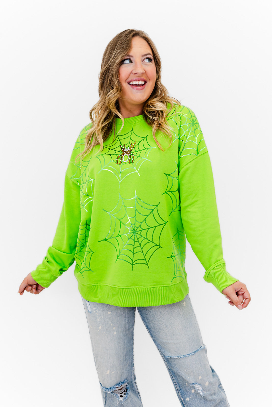 Spooky Web Glow Sweatshirt