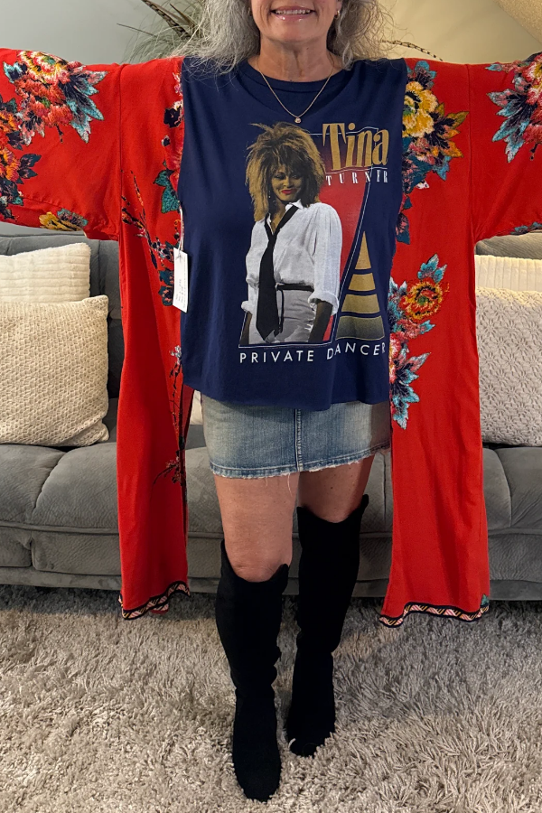 Roper Band Tee Tina Turner Print Mix & Match Tee(No Patch)