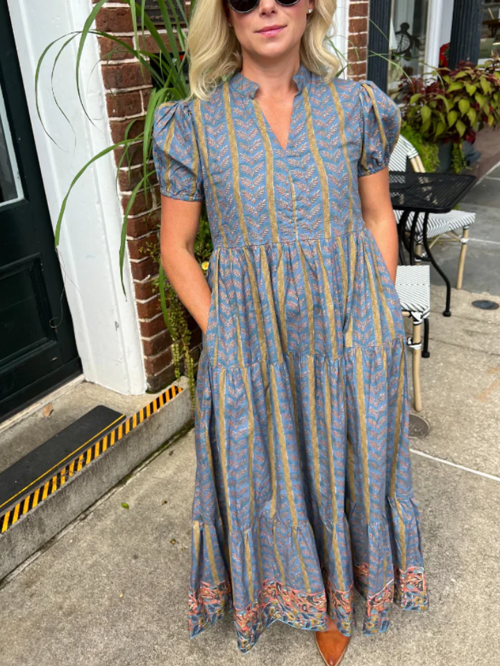 Robe courte Clover, couleur or vintage