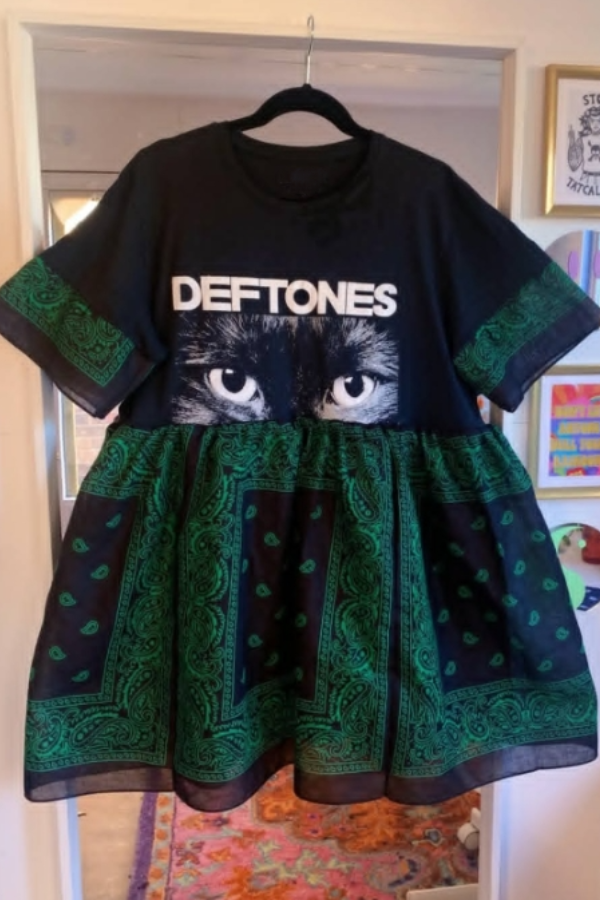 Deftones Upcycled Dress