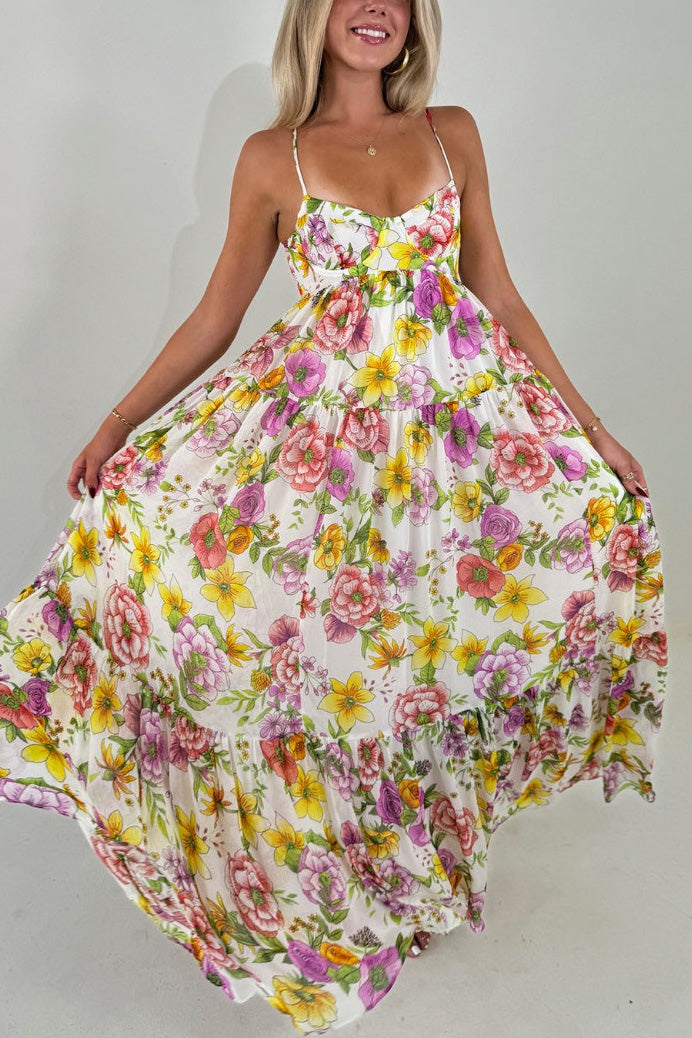 All Night Floral Dress