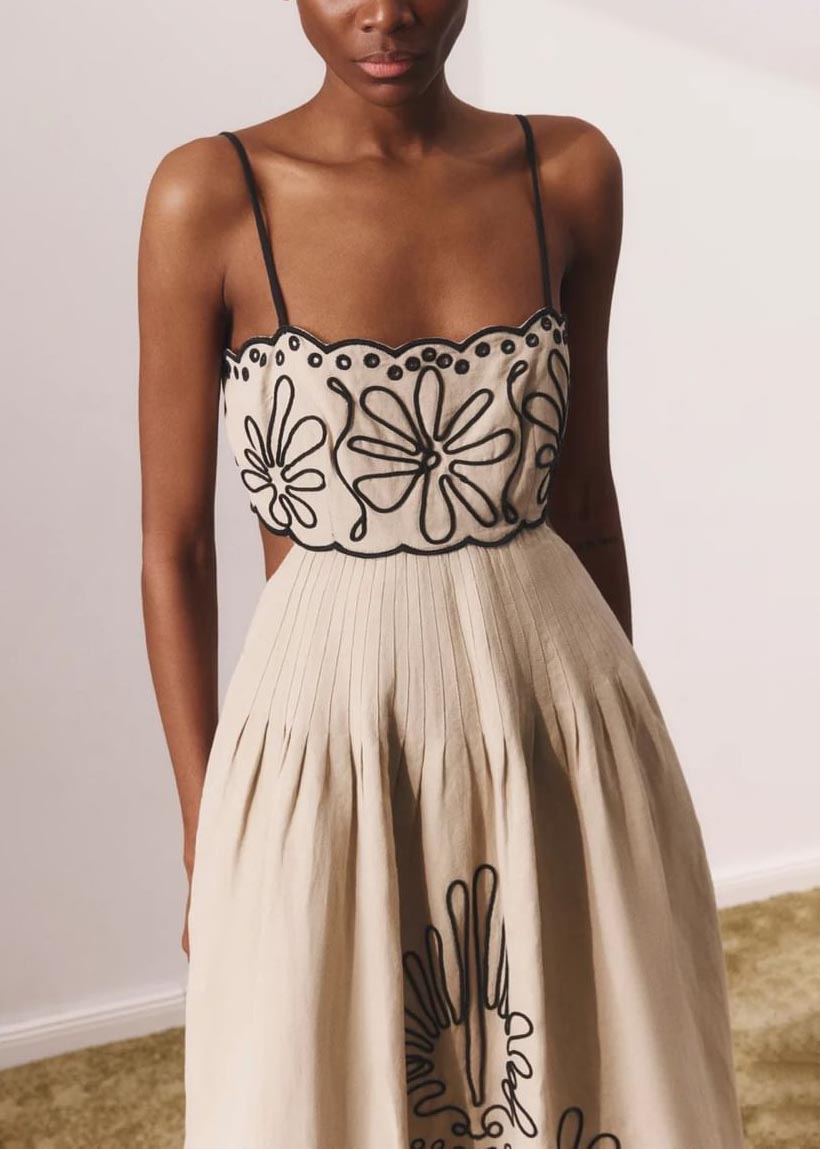 Robe trapèze imprimée à la mode