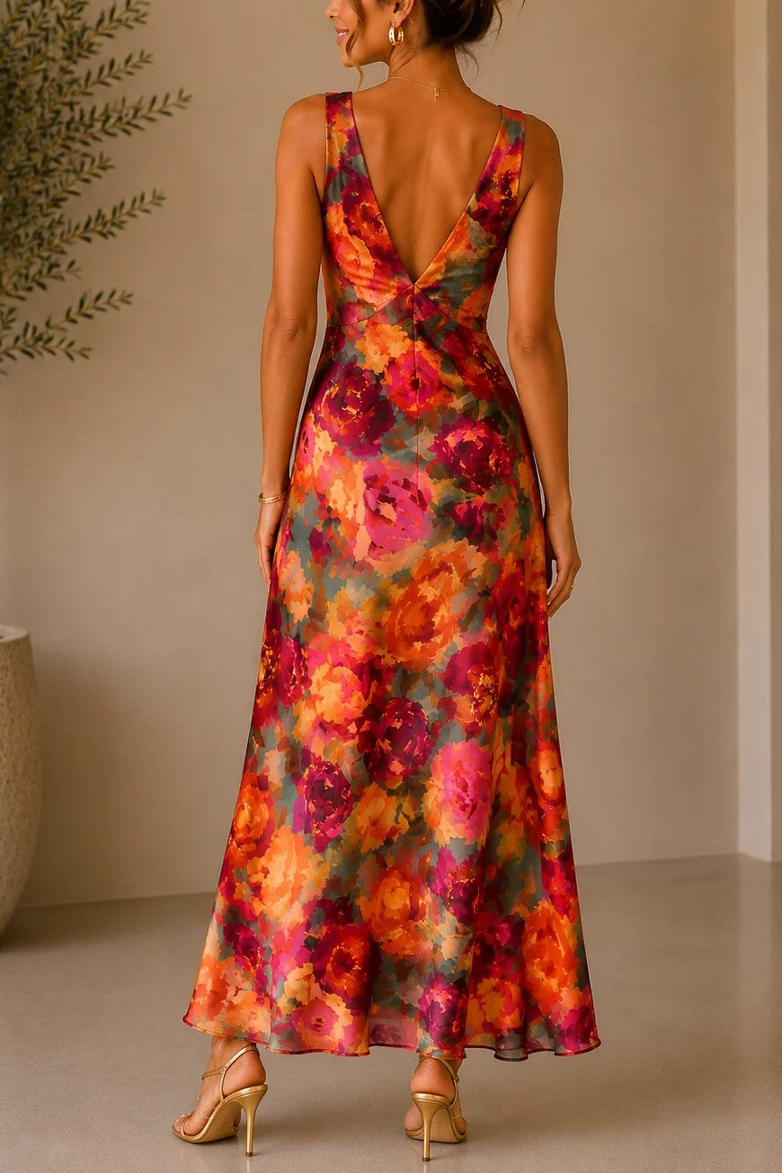 Parisian Floral Alicia Midi Dress