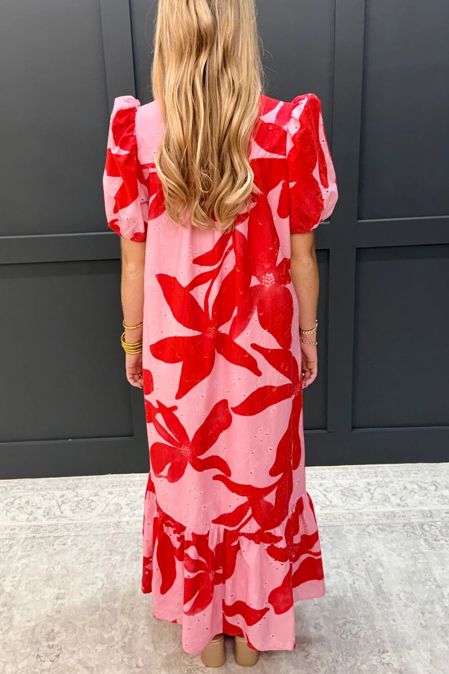Botanical Cotton Midi Dress