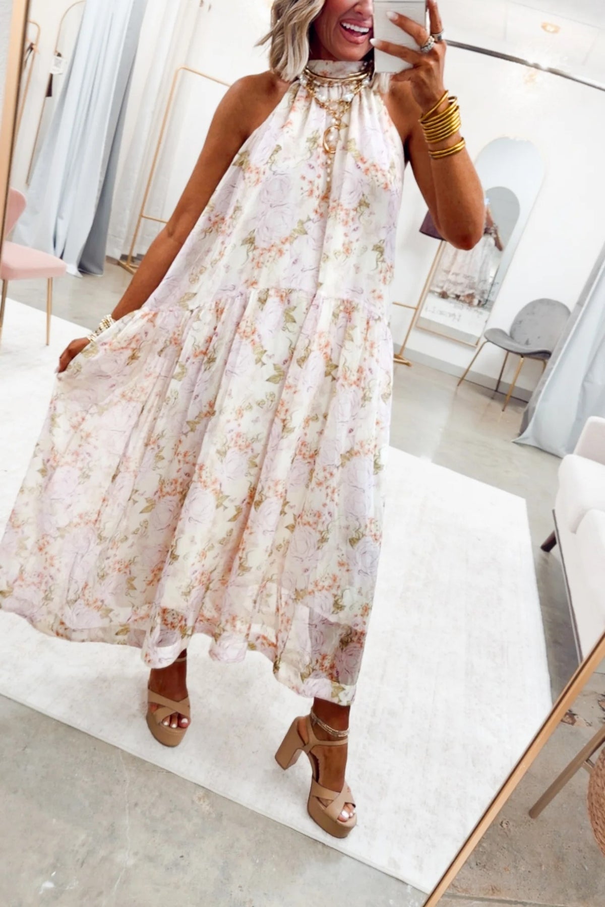 The Rose Halter Dress