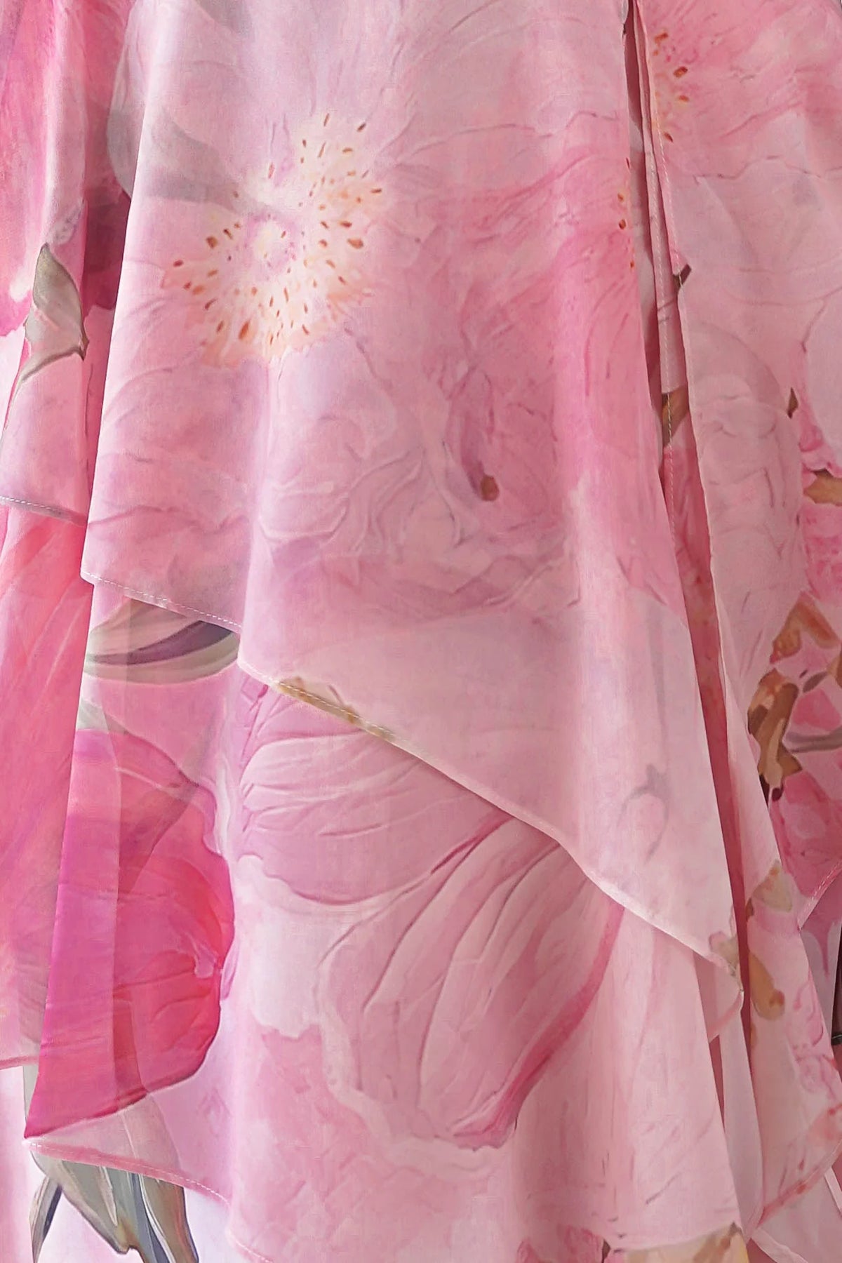 Maroma Floral Layered Maxi Dress | Pink