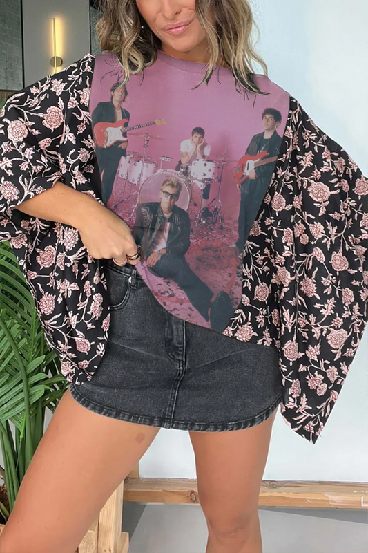 Band Print Tee (No Patch)