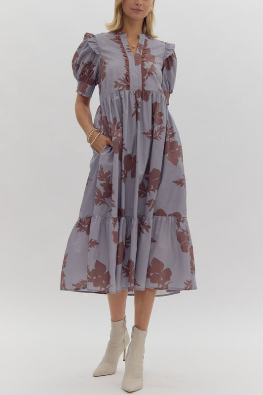Misty Morning Midi Dress