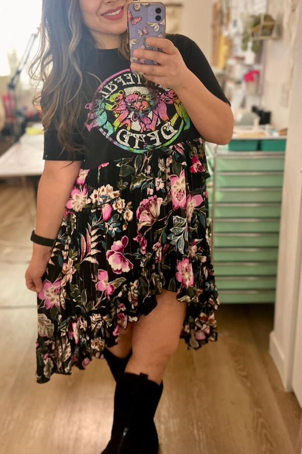 Upcycled Grateful Dead Dress