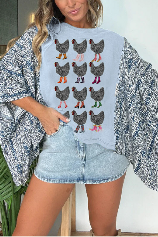 Exquisite chick art print Mix & Match Tee