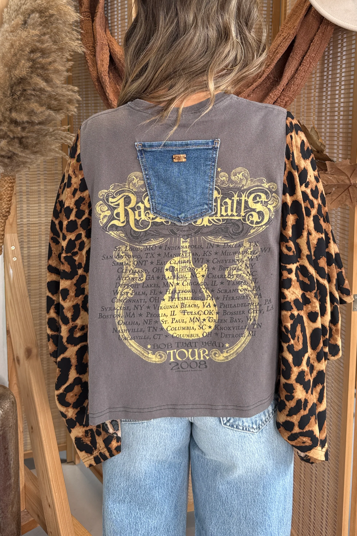Rascal Flatts Mix & Match Tee Grey Cheetah