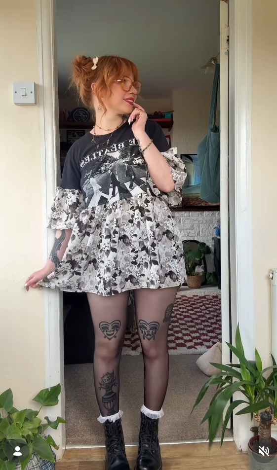 The Beatles Upcycled Tee