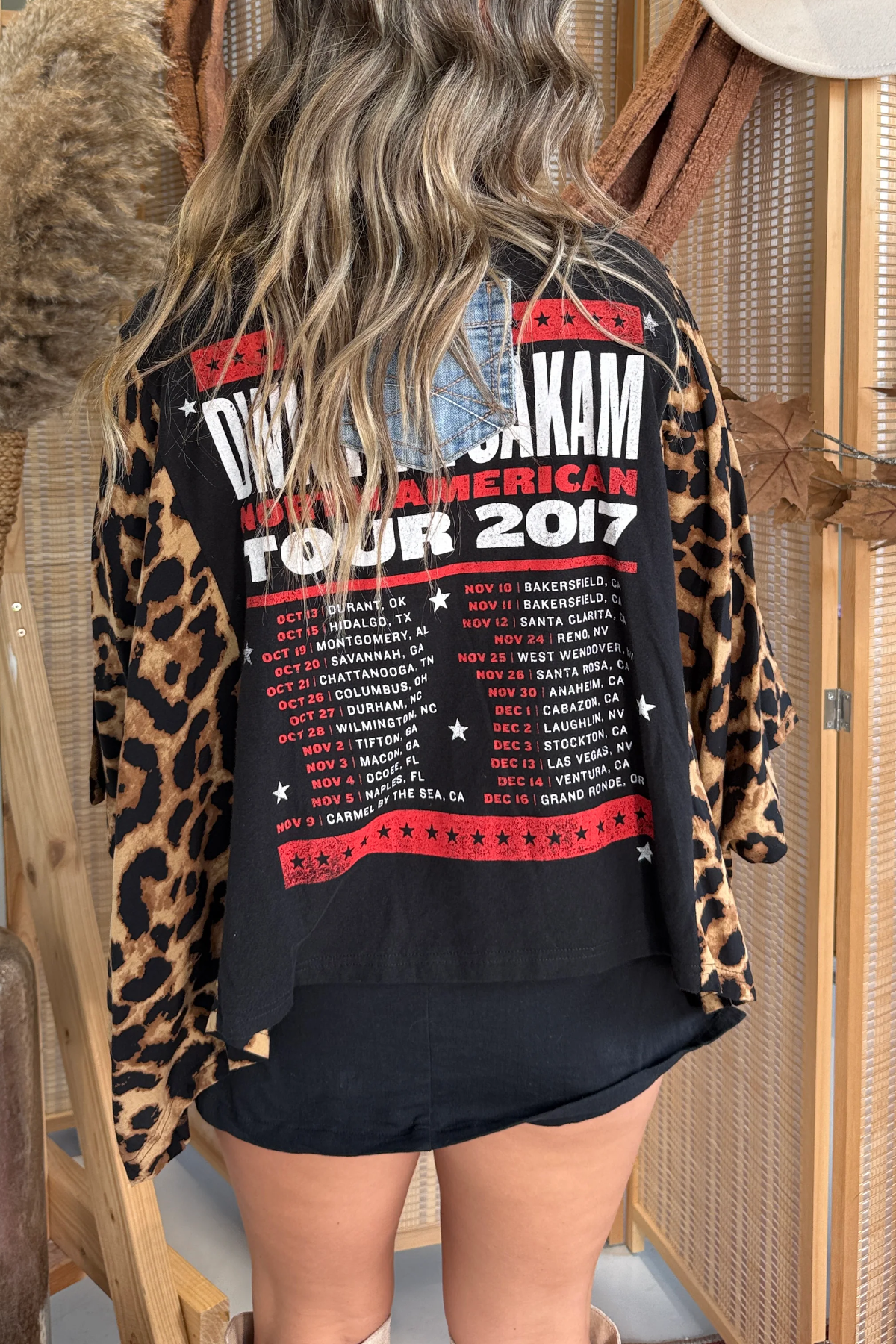 Dwight Yoakam Mix & Match Tee Black Cheetah