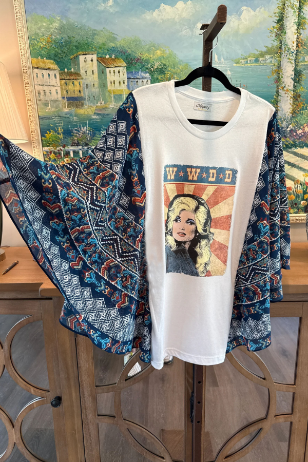 Roper Band Tee Dolly Parton Print Mix & Match Tee(No Patch)