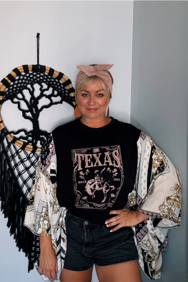Texas Black Mix & Match Tee